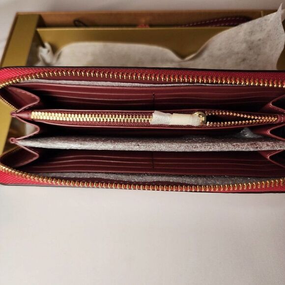 NWT COACH CH691 Boxed Long Zip Around Wallet In Signature Leather - Picture 3 of 5